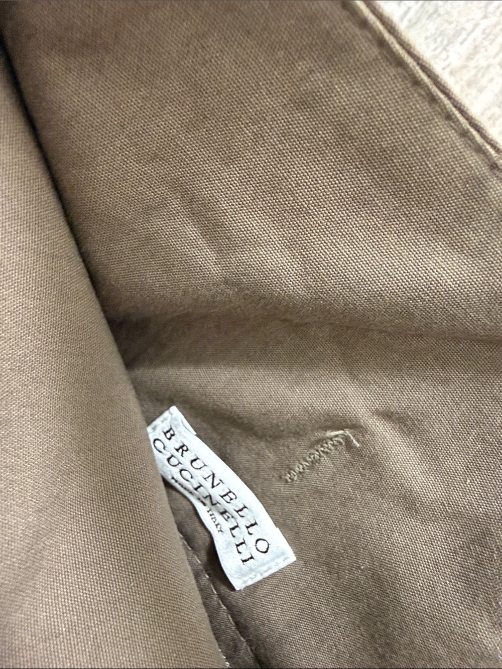 Brunello Cucinelli Men's Khaki Chinos